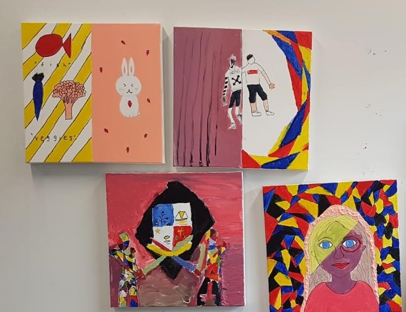 Paintings by the students.jpg