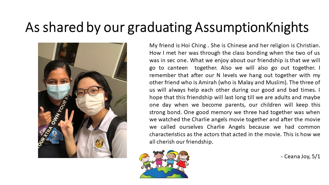 Our graduating AssumptionKnights